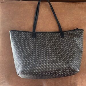 Tory Burch- Ever Ready-Patterned Tote Bag - Black nylon